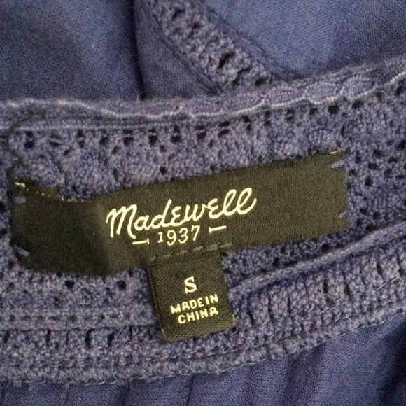 Madewell Mememto Crochet Lace Pintuck Tank Top - Picture 5 of 5